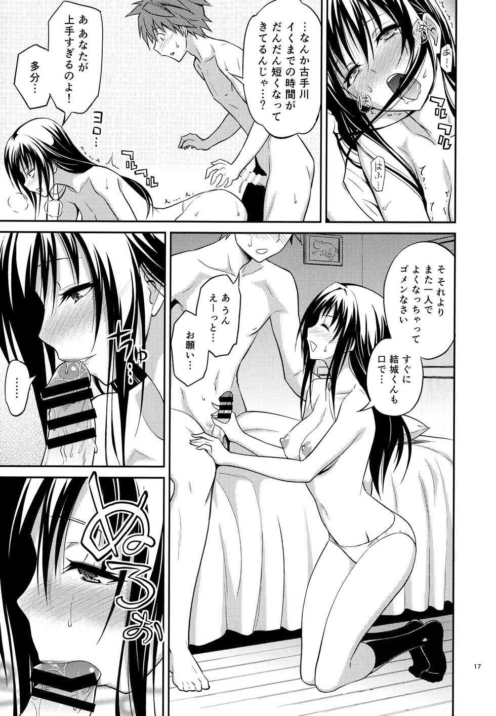 (C88) [Hibi Rakuraku (Aoki Kanji)] Watashi renchi yabutte suteru. (To LOVE-Ru) - Page 17