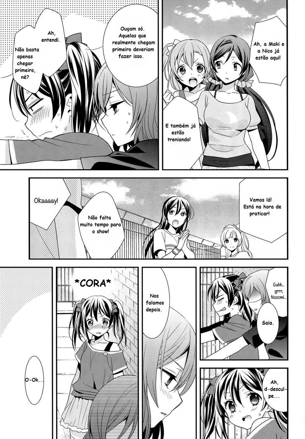 (Bokura no Love Live! 3) [Sweet Pea, COCOA BREAK (Ooshima Tomo, Ooshima Towa)] Prism Girls | Meninas Prisma (Love Live!) [Portuguese-BR] [Yurikos(as) Anônimos(as)] - Page 8