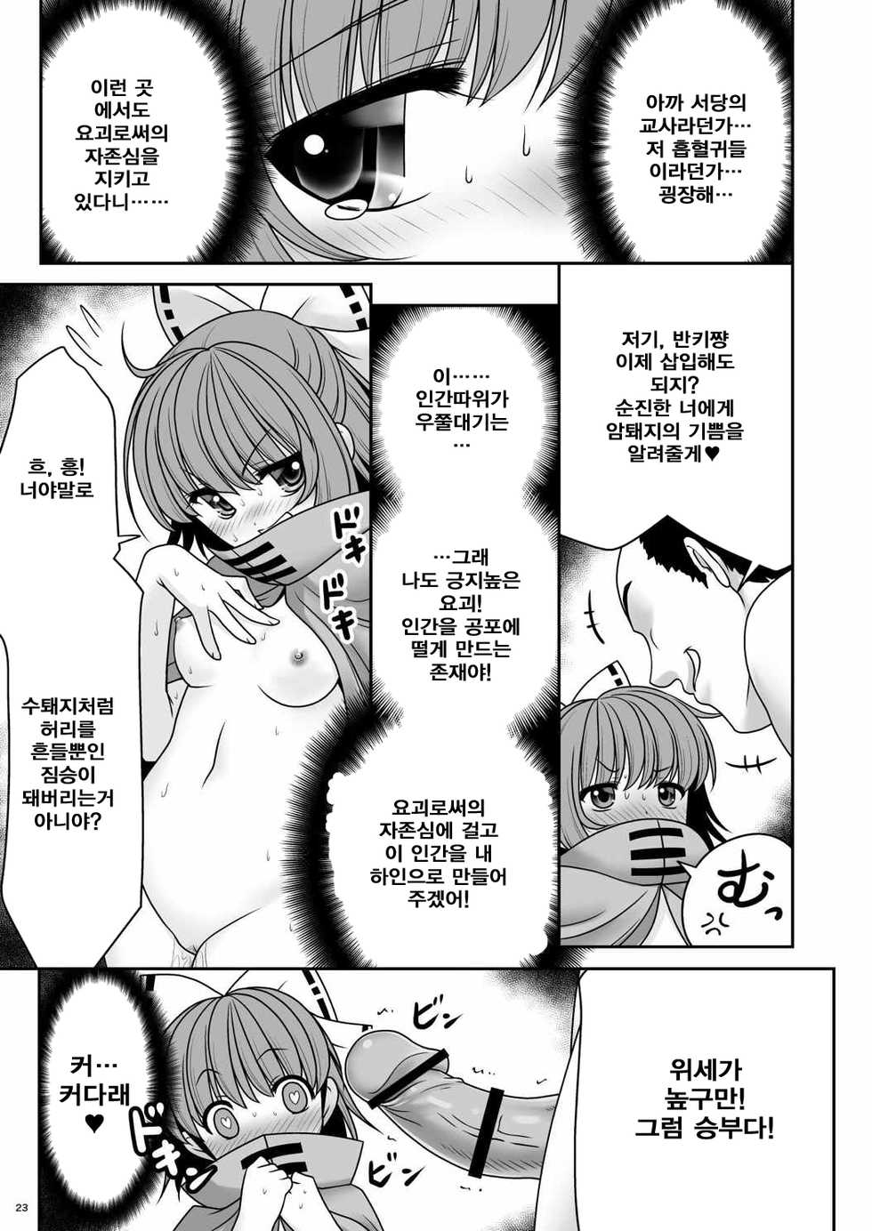 [Yosutebito na Mangakaki (Tomoki Tomonori)] Rojiura Rankoukai e Youkoso! ver 2.0 | 뒷골목 난교회에 에서오세요! (Touhou Project) [Korean] [HELLVEN Touhou] [Digital] - Page 24