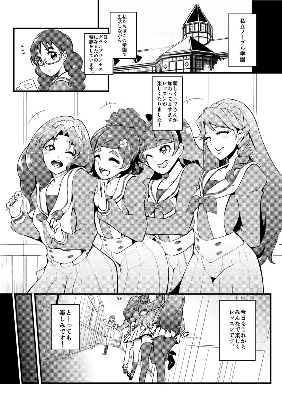 [SOUND MILK (Otochichi)] Princess Sakusei Lesson 2 (Go! Princess PreCure) [Digital] - Page 2