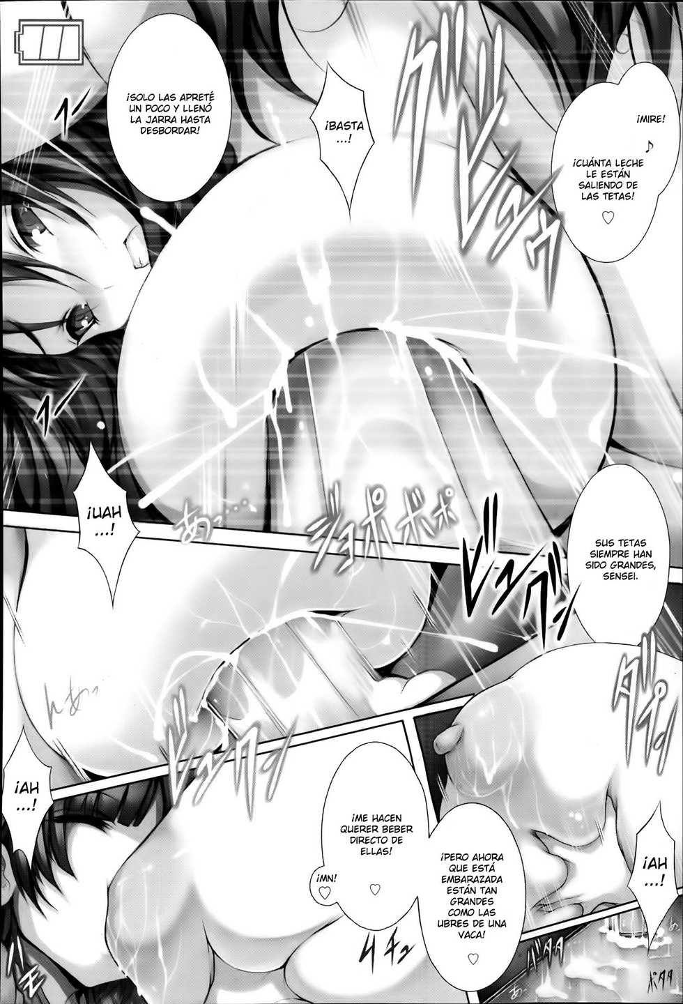 [Tsukasawa] Botebara Hobo Shotappai | Pregnant Belly Day-care Lady Shotapai (ANGEL Club 2014-01) [Spanish] [Koukin-Kun] - Page 10