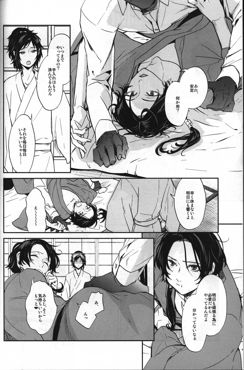 (C88) [ERRORWORK (mazzu)] Buchouhou (Touken Ranbu) - Page 8