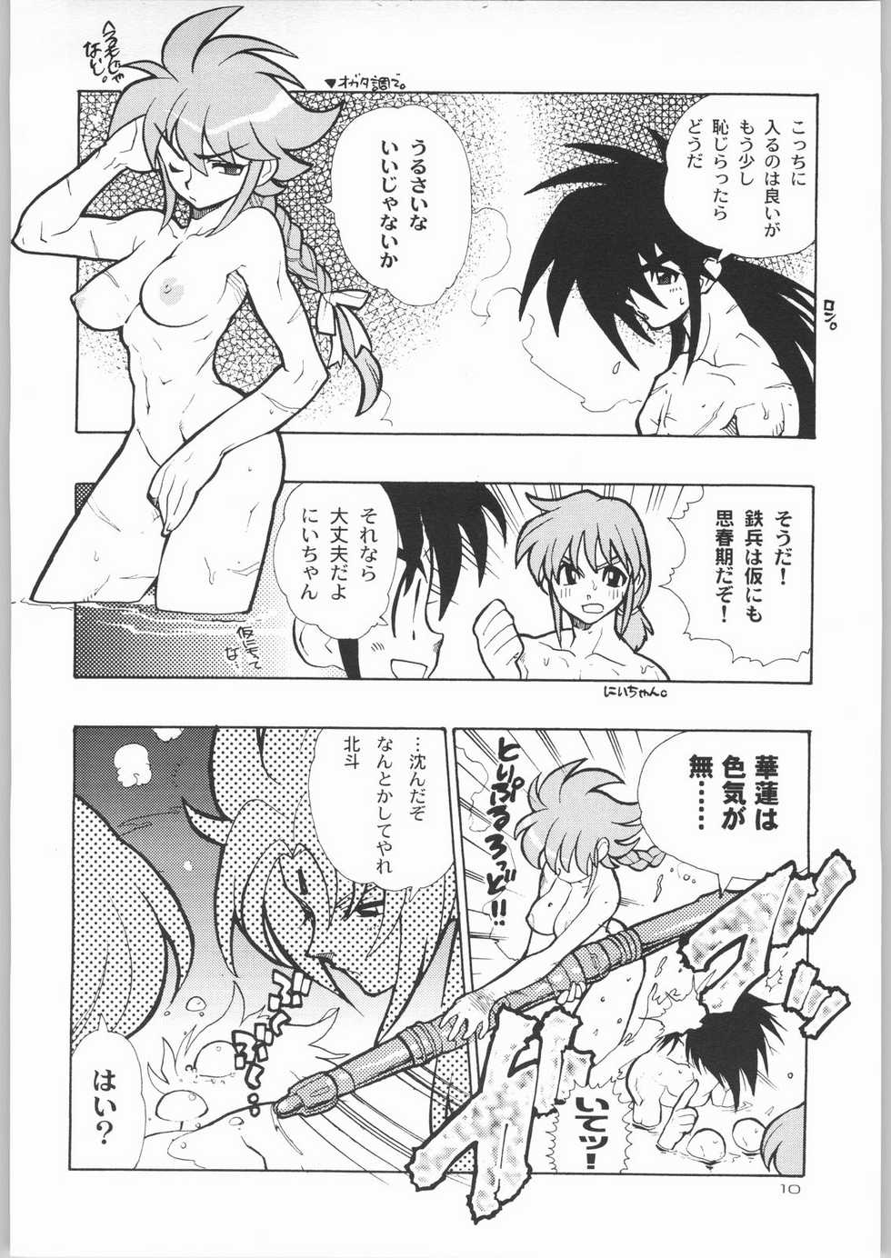 (C58) [HEROES FACTORY (Fujimoto Hideaki)] KURUMADA MIRACLE 3.5 (B'T X) - Page 9