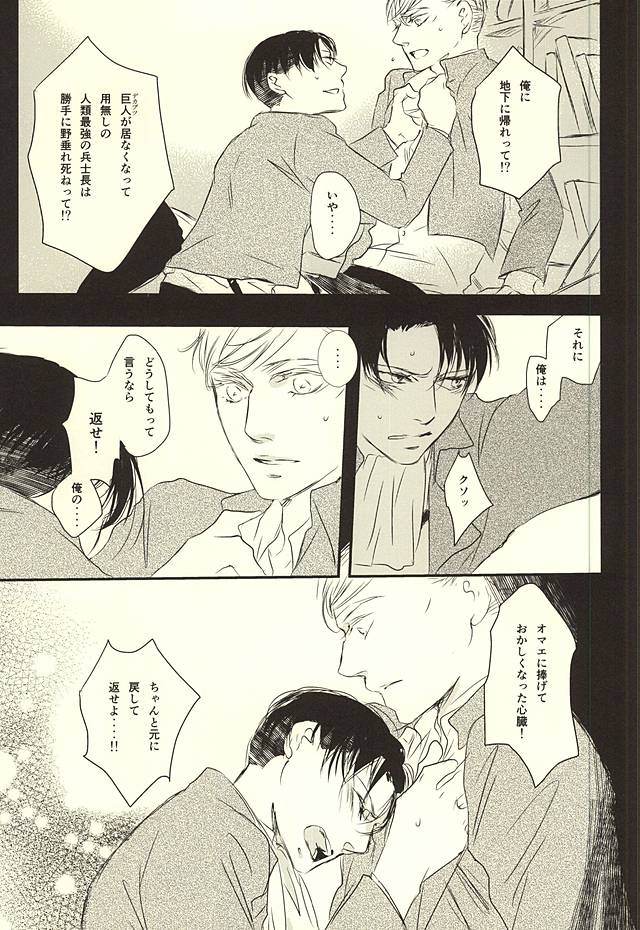 (SPARK10) [citron (Remo)] Kimi wa Ore no Shinzou o Tsukisasu Toge (Shingeki no Kyojin) - Page 8