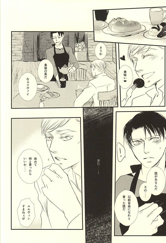 (SPARK10) [citron (Remo)] Kimi wa Ore no Shinzou o Tsukisasu Toge (Shingeki no Kyojin) - Page 9