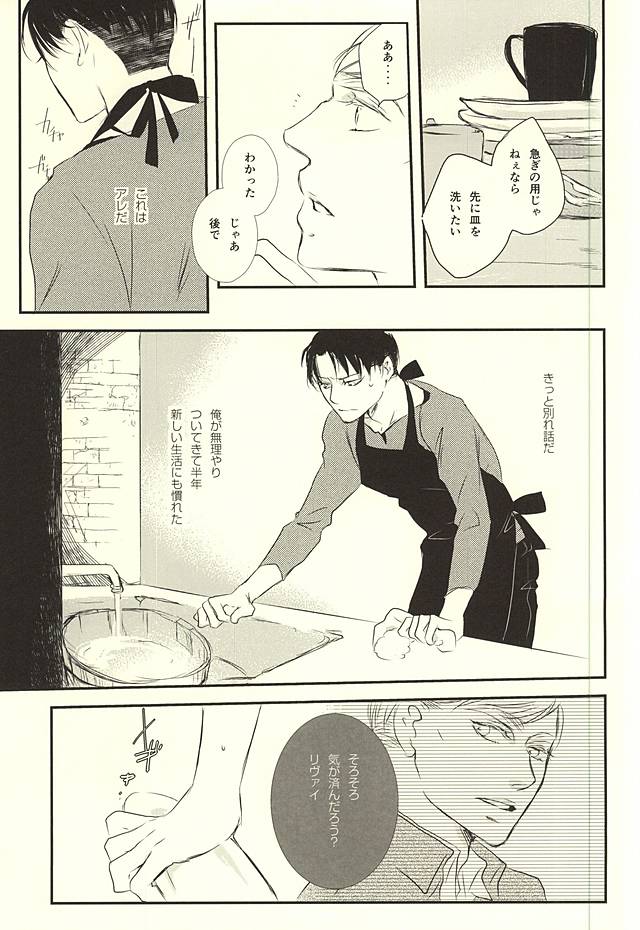 (SPARK10) [citron (Remo)] Kimi wa Ore no Shinzou o Tsukisasu Toge (Shingeki no Kyojin) - Page 10