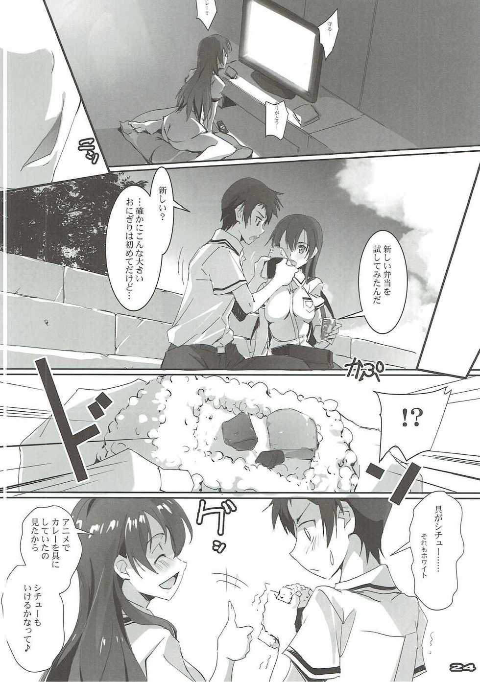 (C90) [RYU-SEKI-DO (Nagare Hyo-go)] KUROMU-Tear (Kuromukuro, true tears) - Page 23