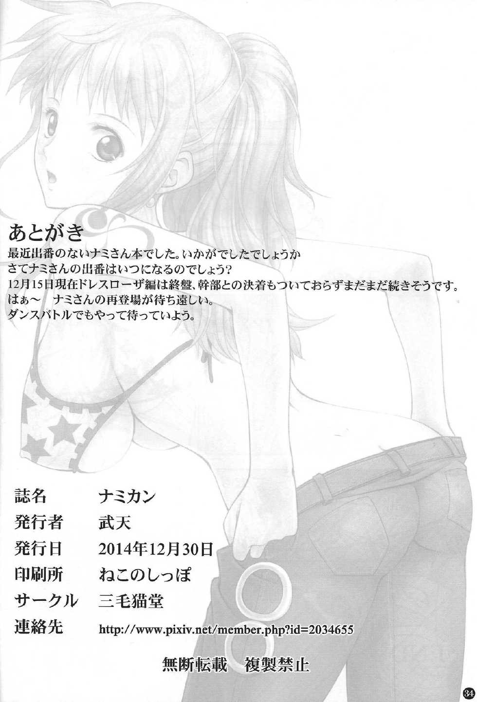 (C87) [Mikenekodou (Muten)] NAMIKAN (One Piece) [Thai ภาษาไทย] [EmmaRacos] - Page 32