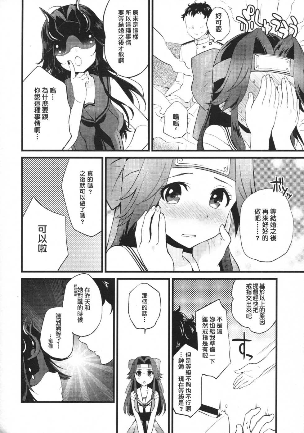 (C90) [ARCH (Plum)] Kyouraku Contrast (Kantai Collection -KanColle-) [Chinese] [為了手遊差點沒飯吃所以決定之後當無課流的洨五漢化] - Page 7