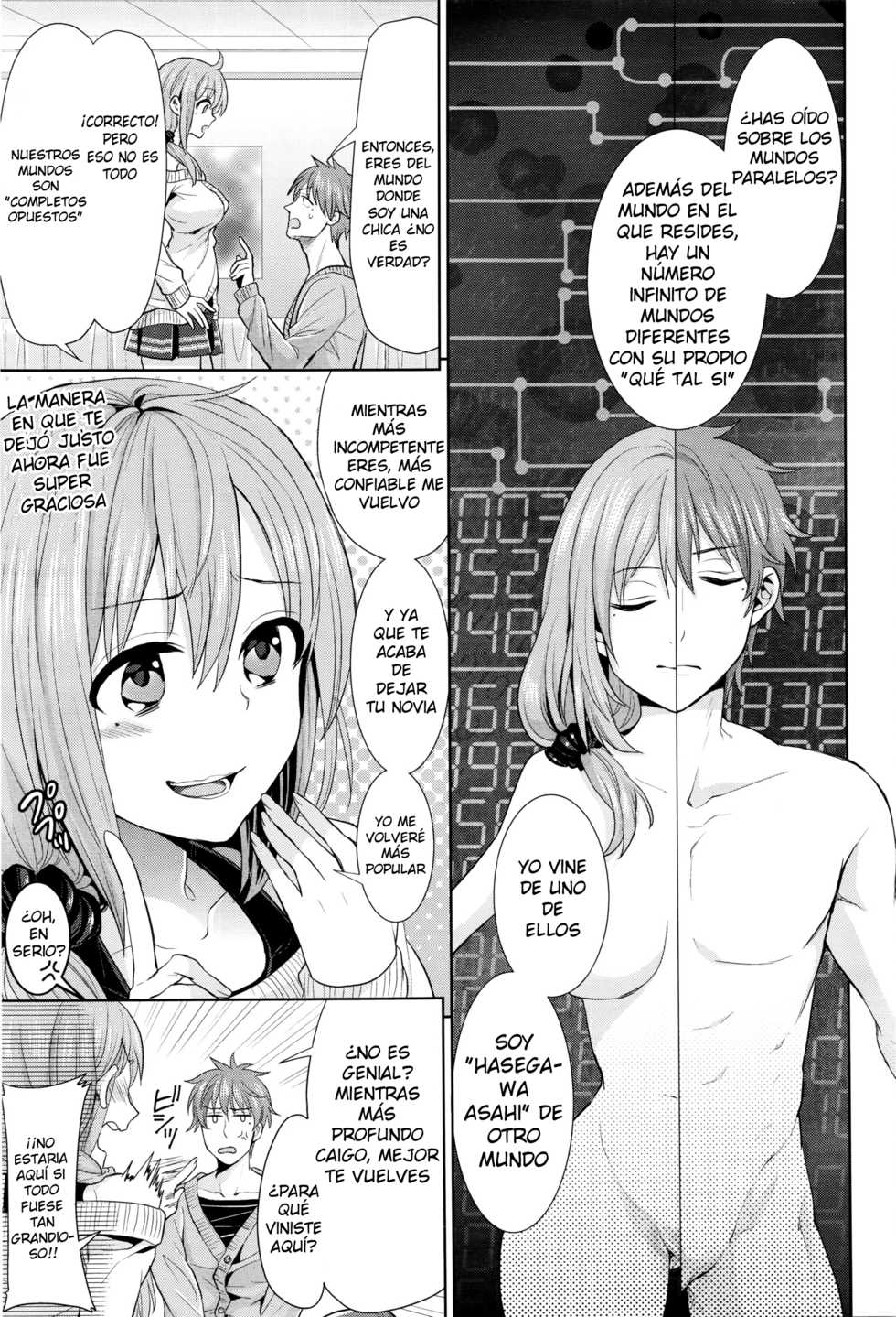 [Chimichanga] Gyakuten Parallel World Kanojo | Novia Inversa de un Mundo Paralelo (COMIC Unreal 2016-04 Vol. 60) [Spanish] [Tamo Fansub] - Page 3