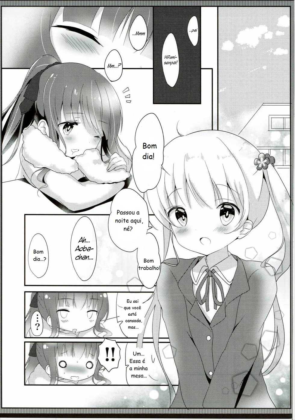 (Mimiket 35) [Ame Usagi (Amedamacon)] Yasashii Aoba-chan ga Suki...!? | Eu amo a Aoba-chan gentil! (NEW GAME!) [Portuguese-BR] [Yurikos(as) Anônimos(as)] - Page 8