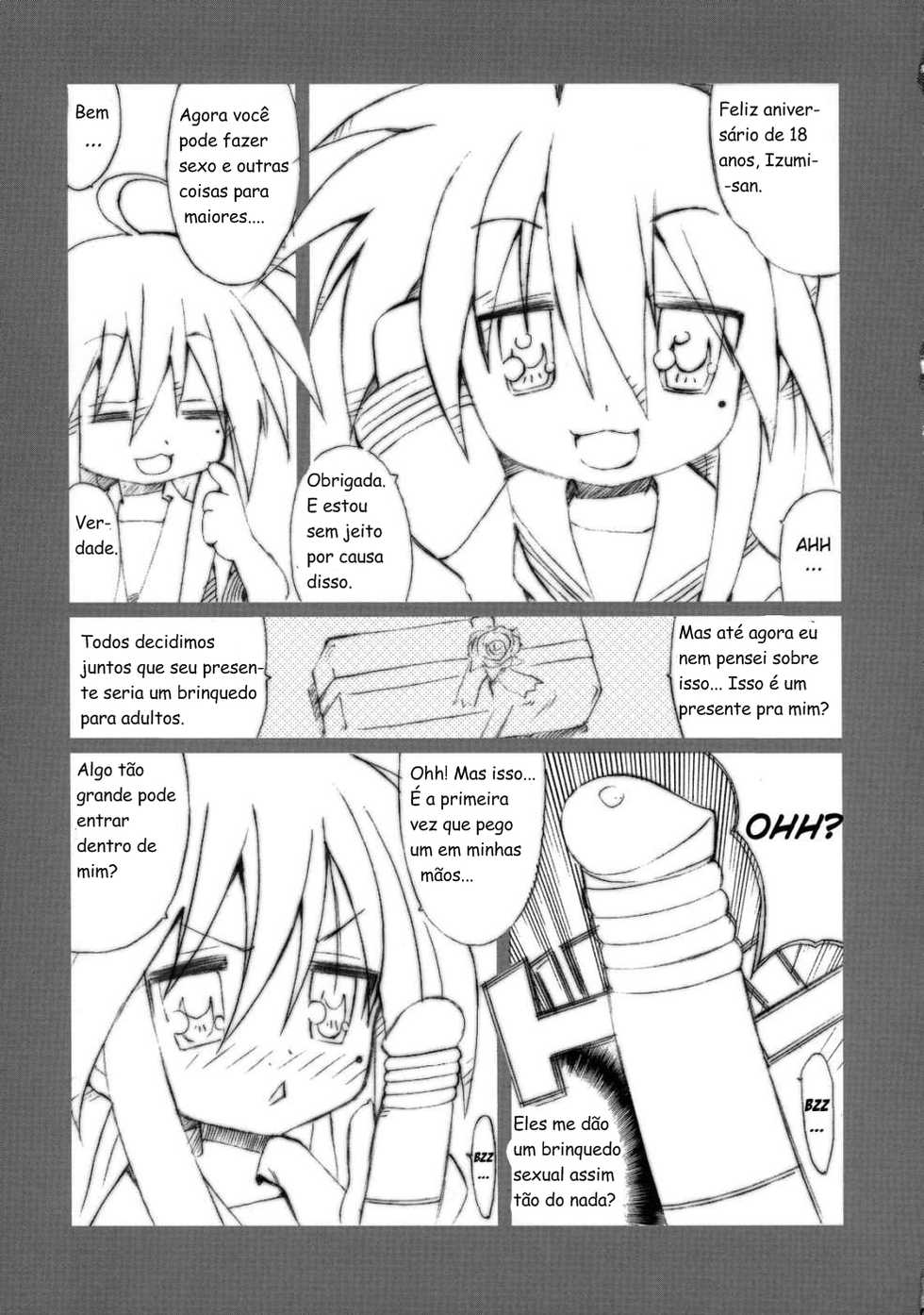 (C72) [MGW (Isou Doubaku)] Reasuta - Rare & Status | Minha Primeira Vez - Feliz 18º Aniversário!! (Lucky Star) [Portuguese-BR] [Excel] - Page 20