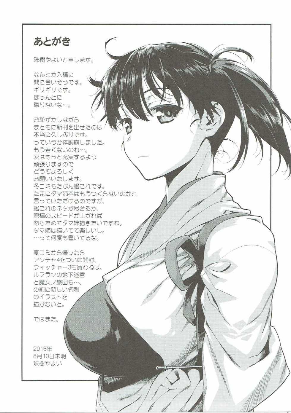 (C90) [Yamaguchi Print (Tamaki Yayoi)] Kaga-san ni Yasen Sarechaimasu. (Kantai Collection -KanColle-) - Page 16