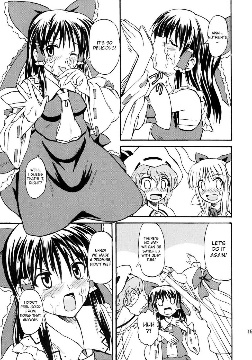 (Reitaisai 4) [Takakuya (Takaku Toshihiko)] Touhou Youjo Ranbu 8 | Touhou Enchantresses’ Dance 8 (Touhou Project) [English] - Page 15