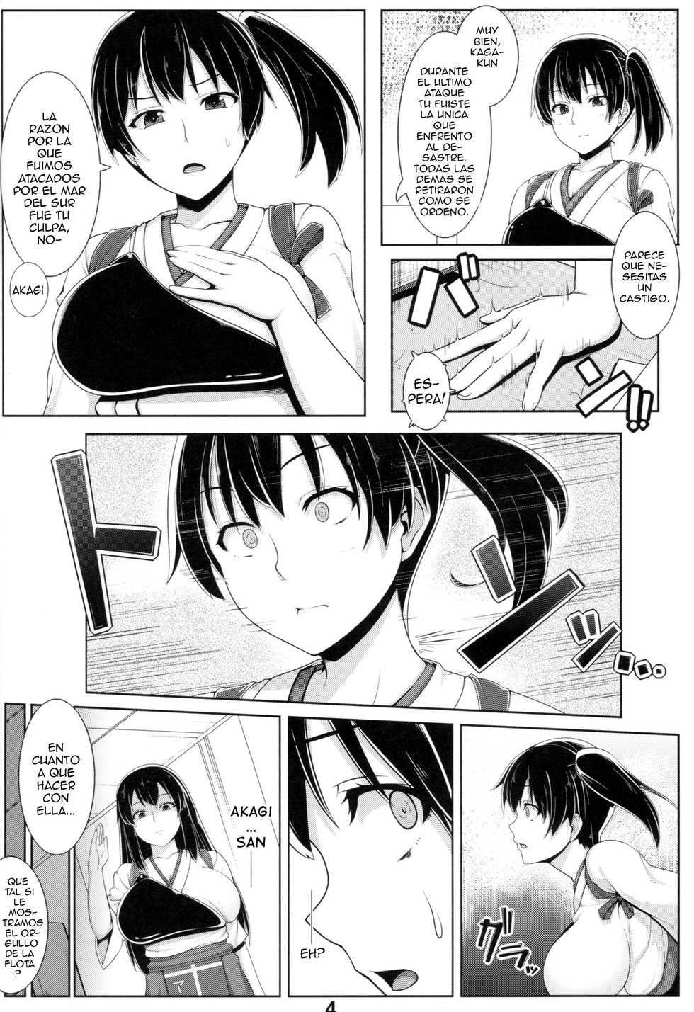 (C86) [Banana Koubou (Ao Banana)] Ian-gata Seiki Kuubo Kaga (Kantai Collection -KanColle-) [Spanish] [ElMoeDela8] - Page 3